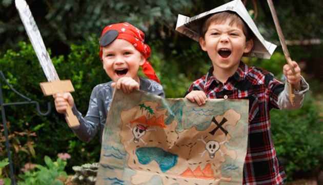 Schnitzeljagd für den Piraten Kindergeburtstag