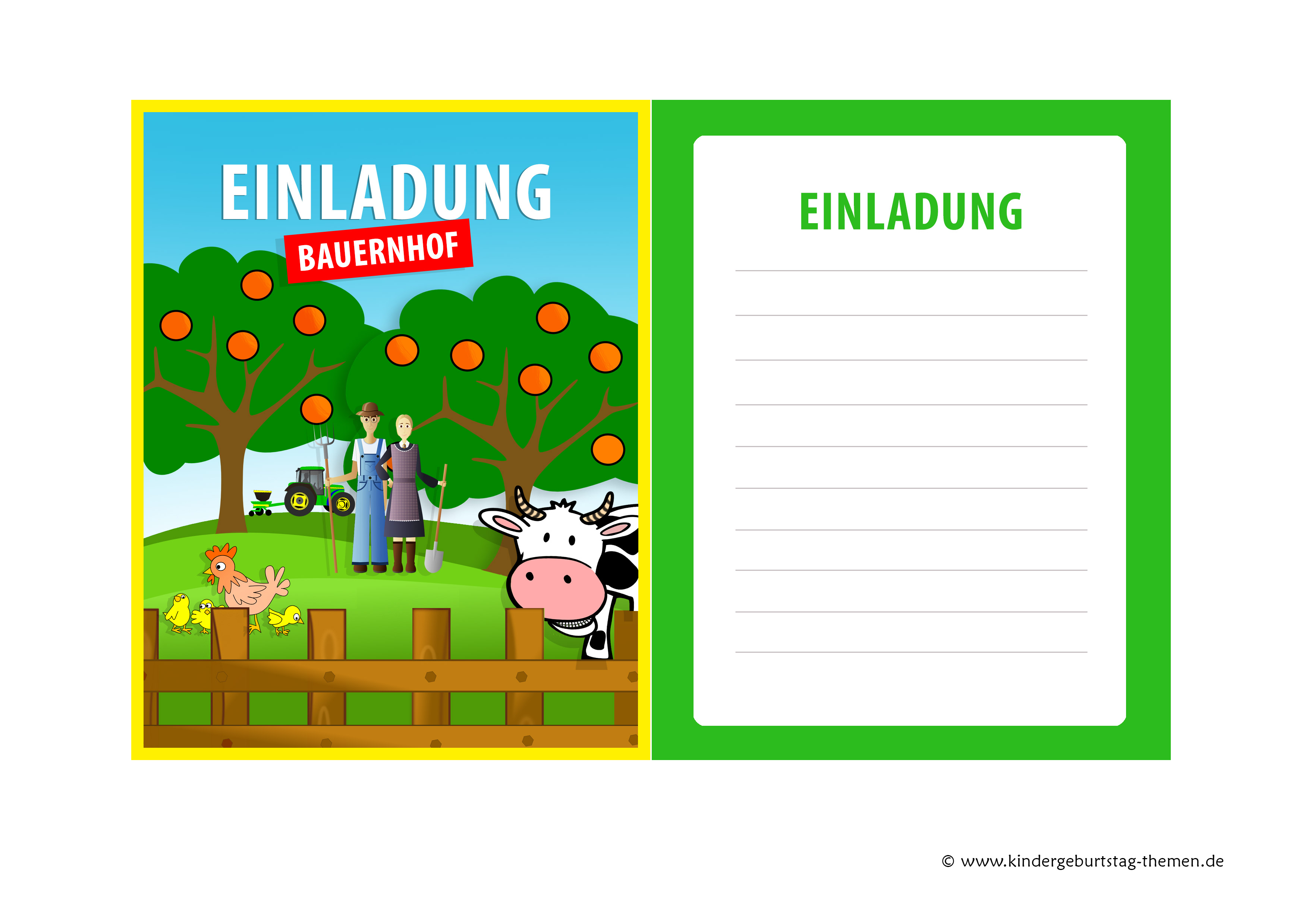 Einladung Kindergeburtstag Bauernhof Kostenlose Geburtstagskarten Zum Runterladen Und Ausdrucken