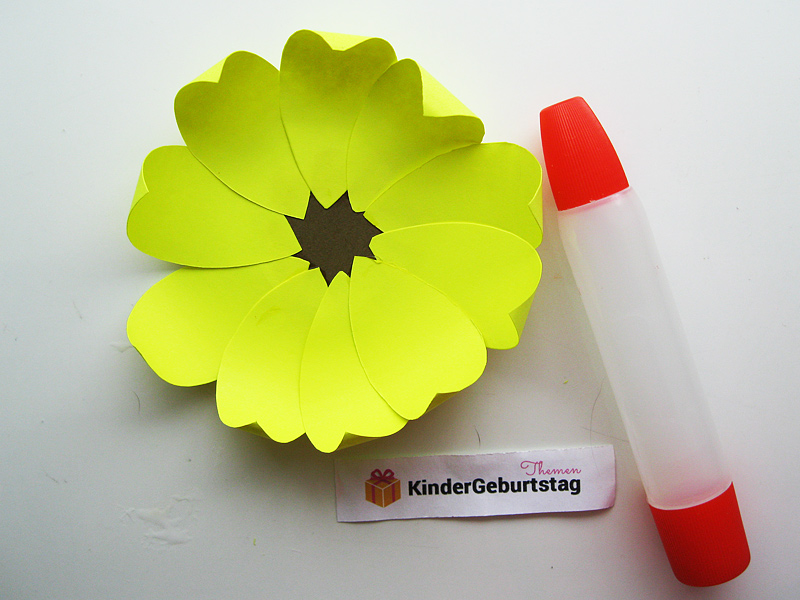 Vorlage für Papier-Sonnenblume