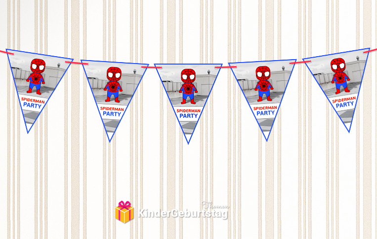 Spiderman Girlande kostenlos