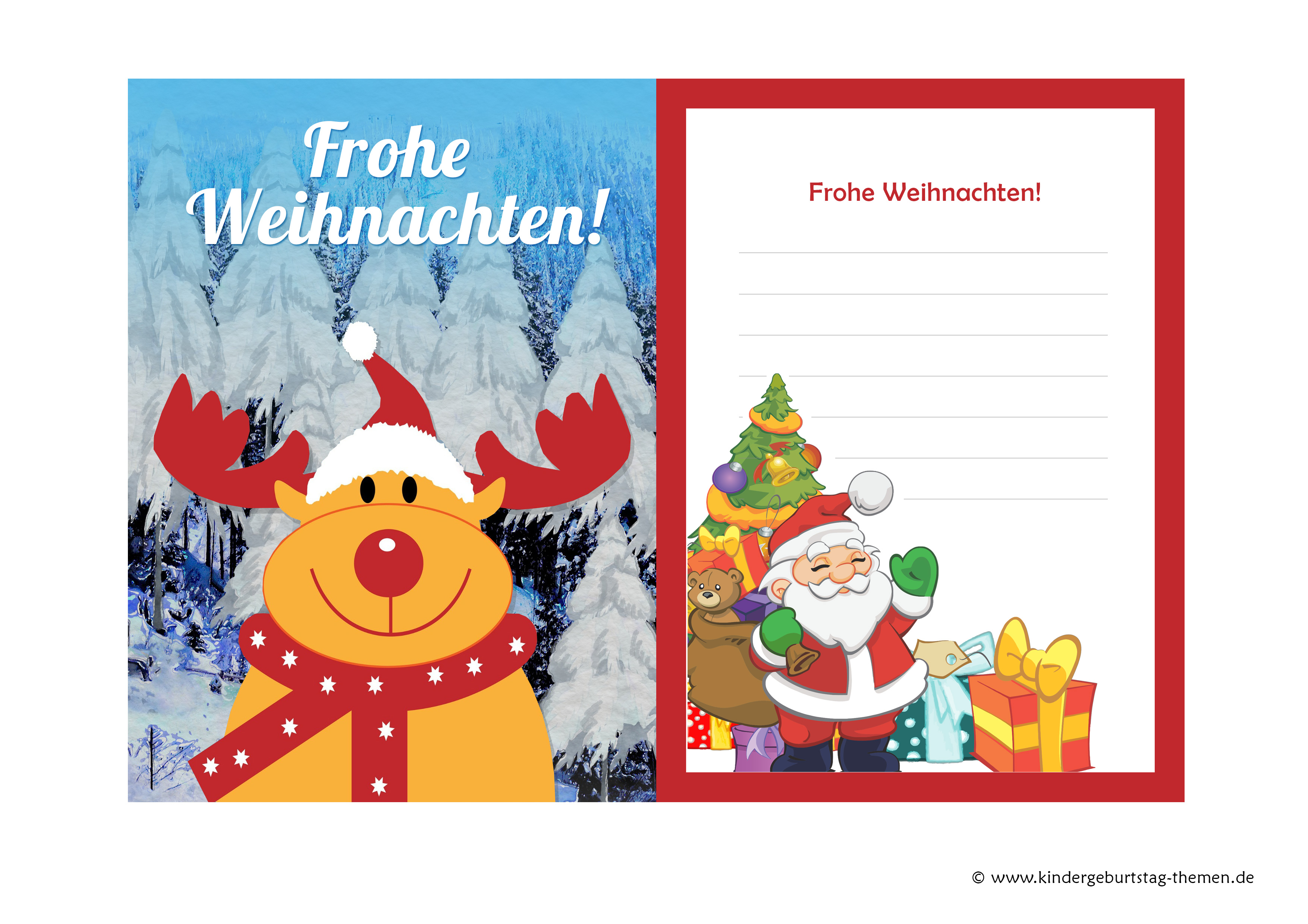 Weihnachtskarten Basteln Mit Kindern Kostenlose Vorlagen Zum