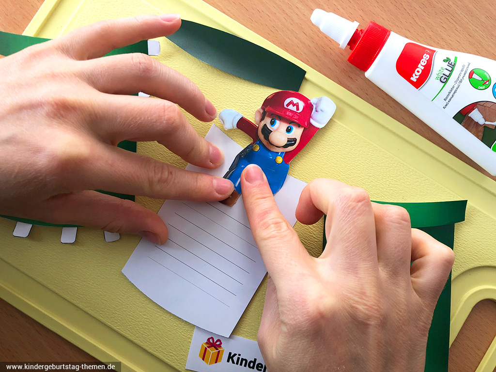 Bastelidee für Kinder-Party Super Mario