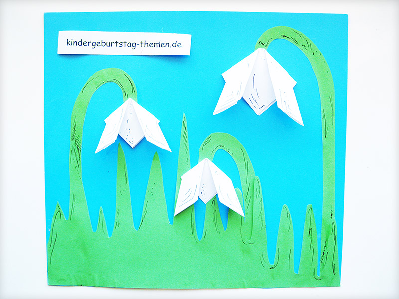 Origami Schneeglöckchen