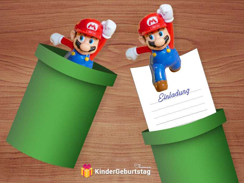 Free Printable Super Mario Einladung für Nintendo Mottoparty